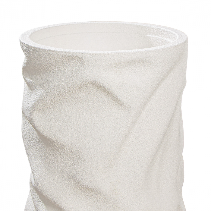 Jardiniera XXL, rotundă, Crush, Magnezia, alb, PU 1, H. 70 cm, D. 33 cm [2]
