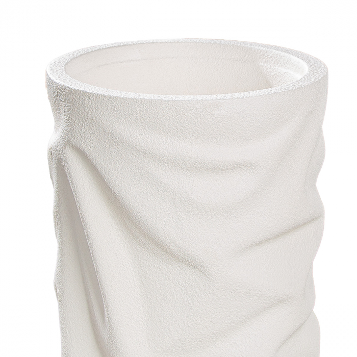 Jardiniera XXL, rotundă, Crush, Magnezia, albă, PU 1, H. 90 cm, D. 36 cm [2]