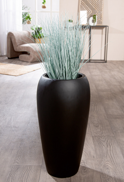Jardiniera XXL, Trendy, Fibră de sticlă, negru, PU 1, L. 32,5 cm, L. 32,5 cm, H. 66 cm [3]