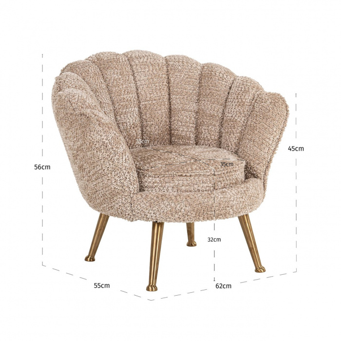Kids chair Charly lovely beige (Be Lovely 170 Beige) [5]