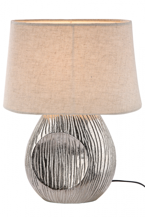 Lampa Corteza, aluminiu, crem argintiu, 22x10x34 cm