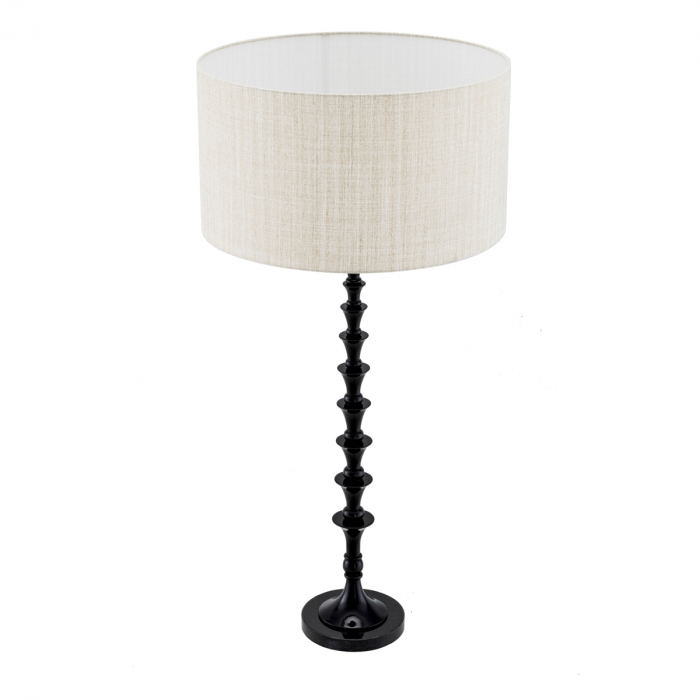 Lampă de masă, Arabella finisaj negru piano cu abajur, Dimensiuni: W. 20 | max W. 55 | H. 112.5   [4]