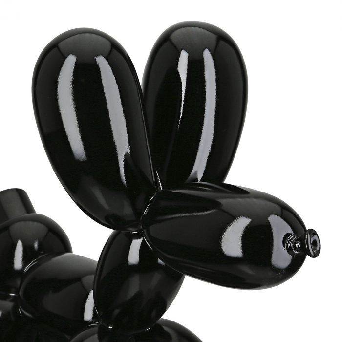 Lampă de masă, Balon, câine, Scotty, Polirășină, negru, PU 1, L. 16 cm, L. 41 cm, H. 35,5 cm [3]