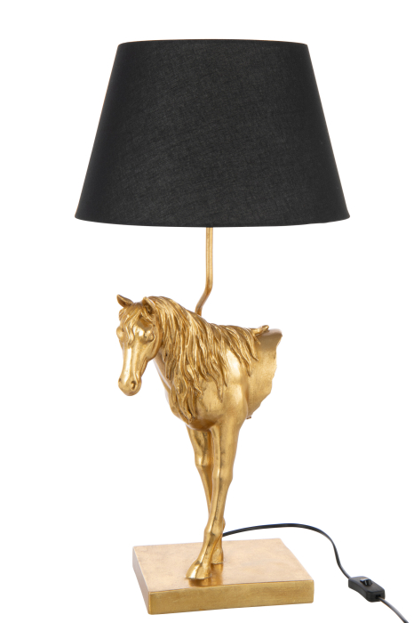 Lampa de masa, Cal, polirasina, auriu/negru [2]