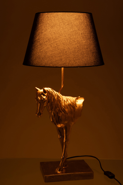 Lampa de masa, Cal, polirasina, auriu/negru [4]