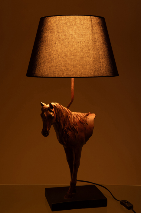 Lampa de masa, Cal, polirasina, maro inchis [4]