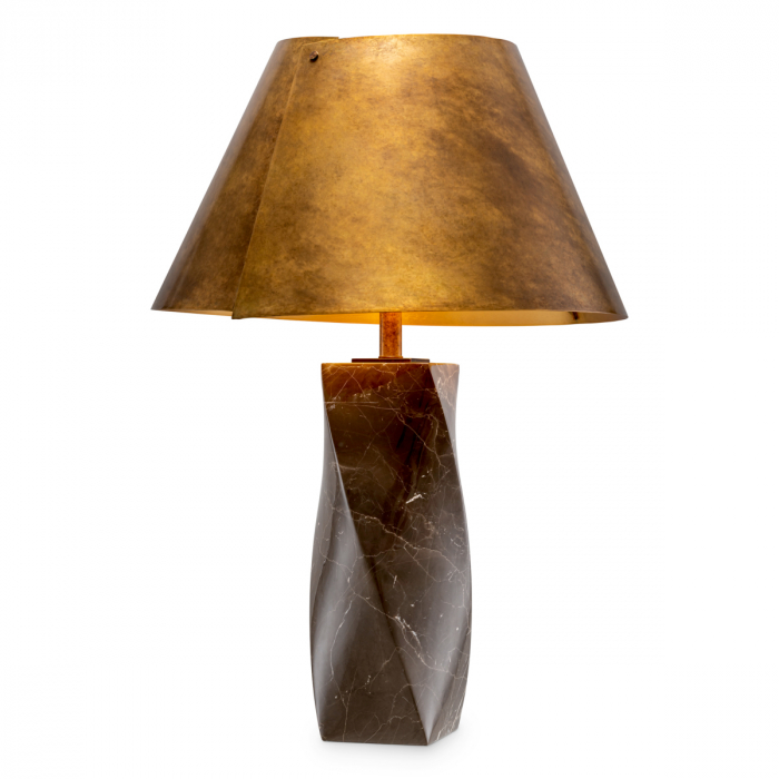 Lampă de masă, Camelia marmură cafea , Dims: W. 17 | max W. 53 | H. 78  (CM) [1]