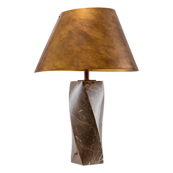 Lampă de masă, Camelia marmură cafea , Dims: W. 17 | max W. 53 | H. 78  (CM) [3]