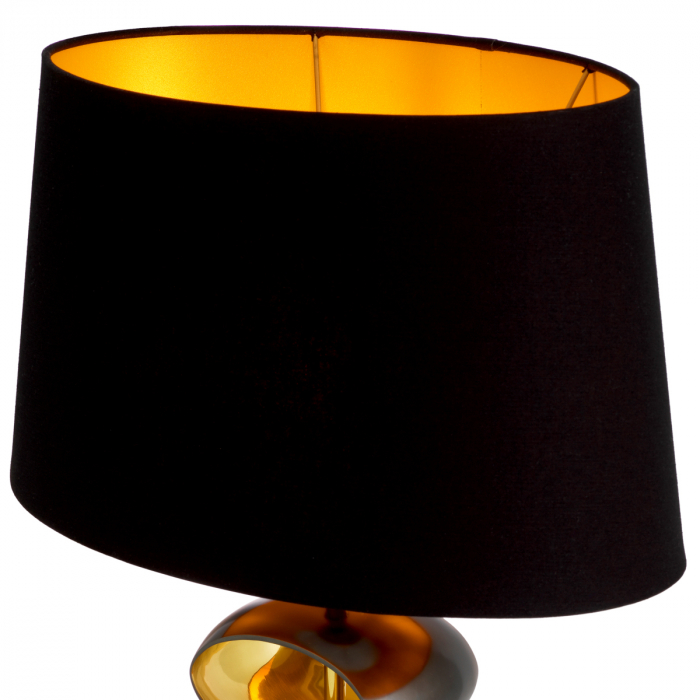 Lampă de masă, Canzo finisaj gunmetal, abajur inclus, Dims: W. 16 | max W. 47 | H. 69  (CM) [8]