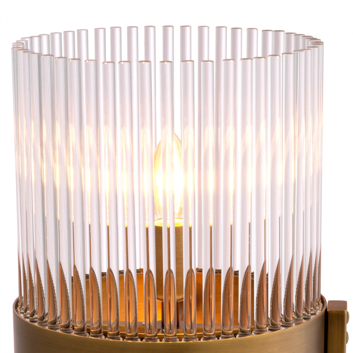 Lampă de masă, Carnero, finisaj din alamă cu aspect vintage, Dims: W. 28 | D. 23.5 | H. 60.5  (CM) [4]