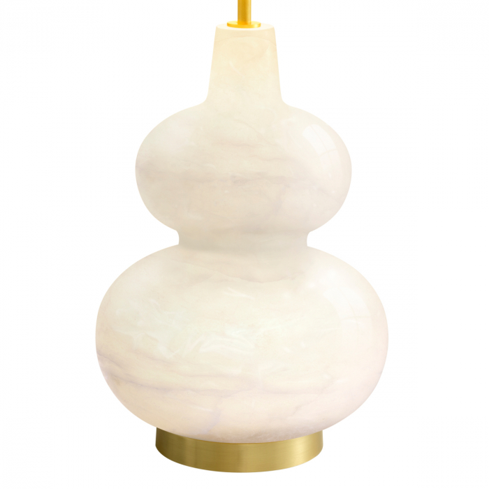 Lampă de masă, Cavo, finisaj din alamă cu aspect vintage, abajur inclus, Dims: W. 27 | max W. 45 | H. 73  (CM) [4]