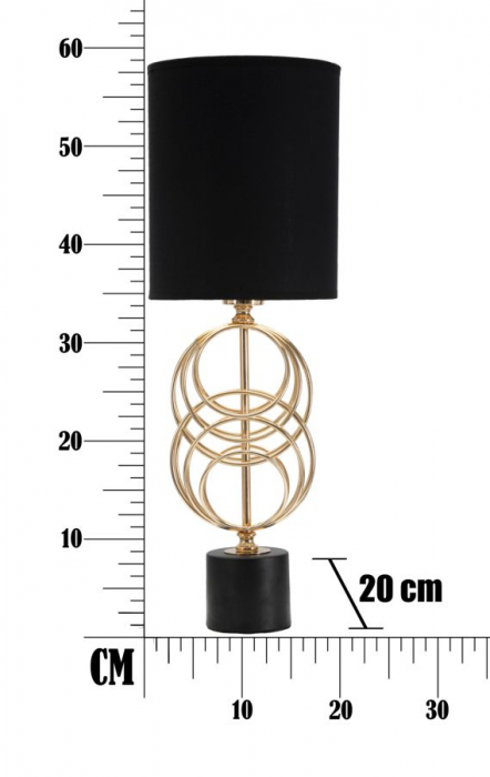 Lampă de masă, CIRCLY, cm ø 20x58,5 [6]