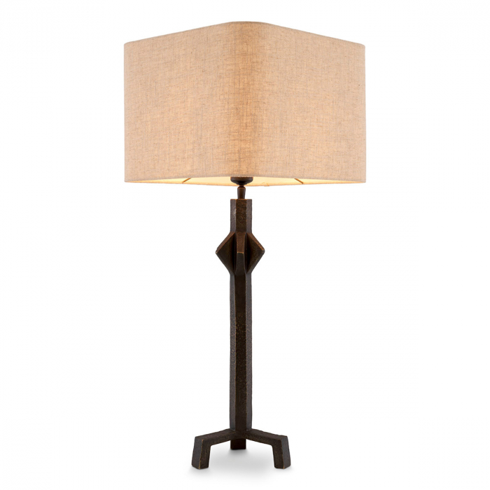 Lampă de masă, Conti, finisaj bronz, abajur inclus, Dims: W. 18 | max W. 35.5 | H. 78.5  (CM) [1]