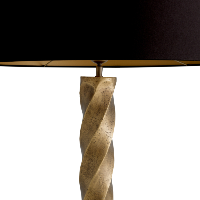 Lampa de masa Costanza cu finisaj vintage din alama, Abajurul este inclus |W. 8 | max W. 55 | H. 98 cm  [4]