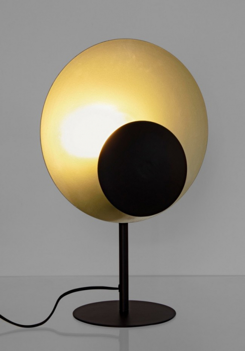 LAMPĂ DE MASA DESIGN NEGRU-AUR H46 [5]