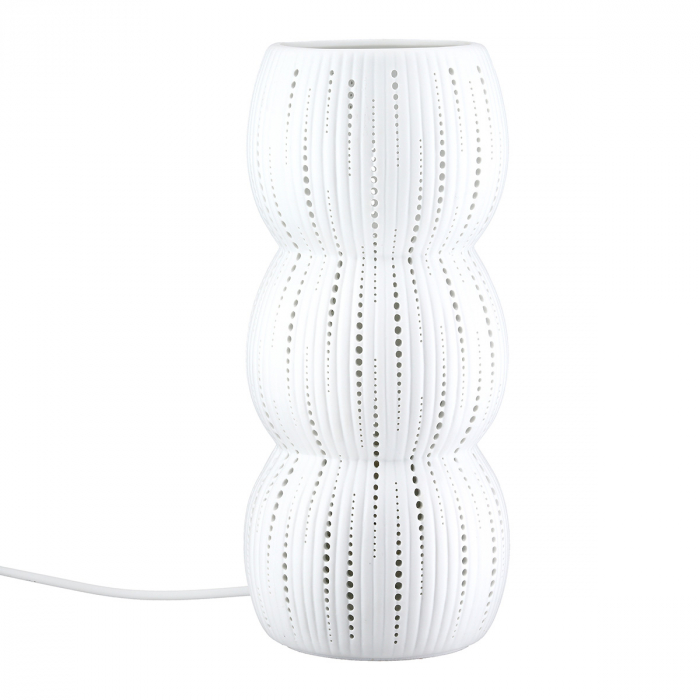 Lampă de masă, Falco, Porțelan, alb, PU 1, H. 28 cm, D. 12 cm [1]