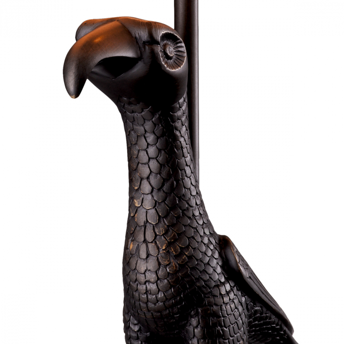 Lampă de masă, Falcon, finisaj bronz, abajur inclus, Dims: W. 13.5 | max W. 35 | H. 75.5  (CM) [4]