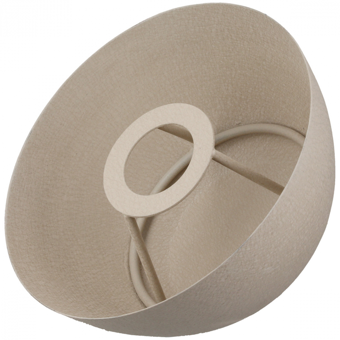 Lampă de masă, Fier, bej, PU 1, H 24 cm, D 18 cm [3]