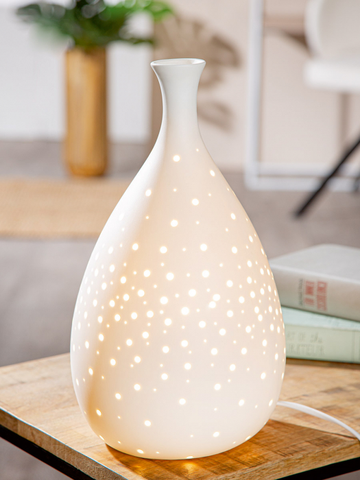 Lampă de masă, Galaxy, Porțelan, alb, PU 1, H. 33,5 cm, D. 18,5 cm [4]