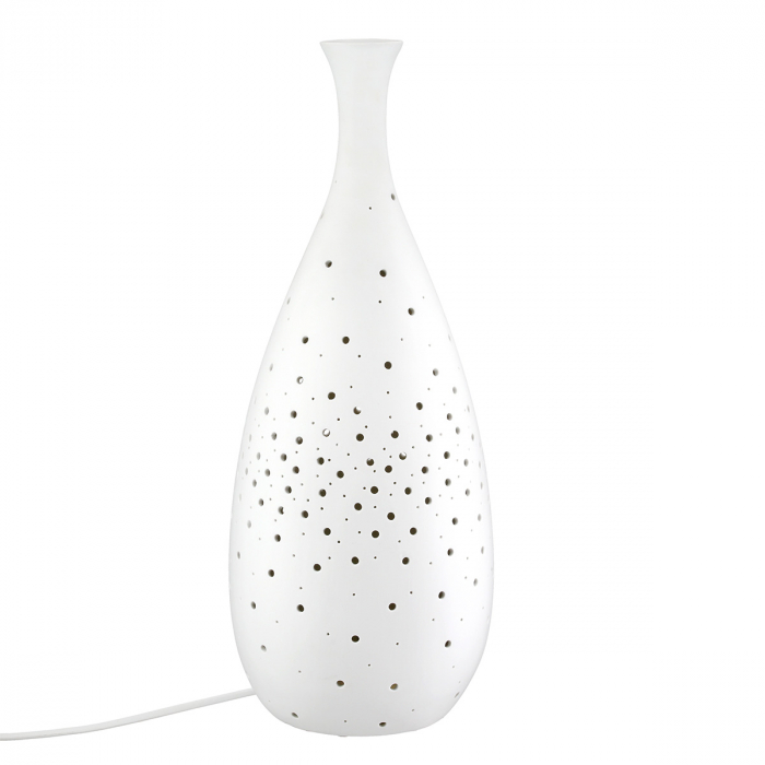Lampă de masă, Galaxy, Porțelan, alb, PU 1, H. 42 cm, D. 16 cm [1]