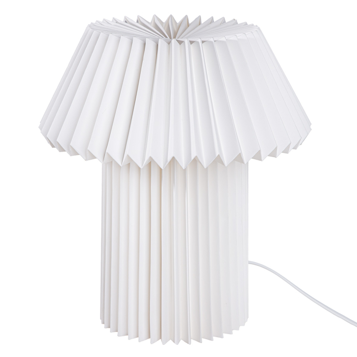 Lampa de masa, Geometrica, "Formato", ondulata, Hartie, alb, PU 3, H 34 cm, A. 27 cm [1]