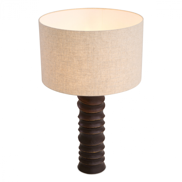 Lampă de masă, Gilardon, finisaj bronz, abajur inclus [3]