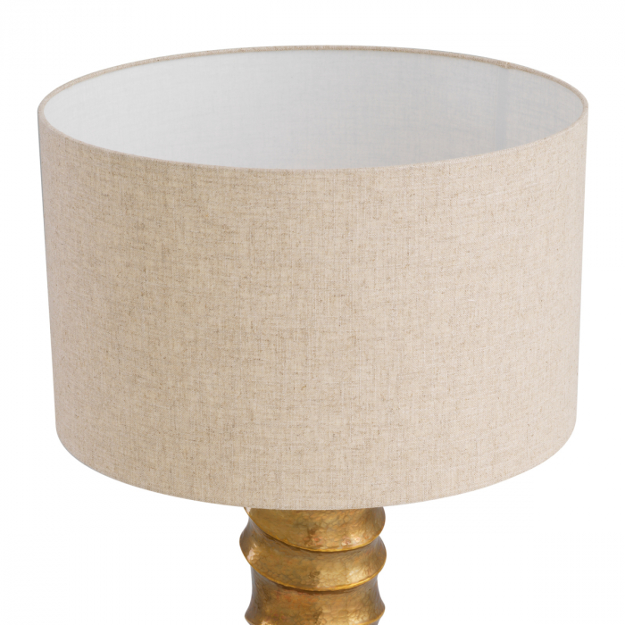 Lampă de masă, Gilardon, finisaj din alamă cu aspect vintage, abajur inclus, Dims: W. 15 | max W. 50 | H. 84  (CM) [4]