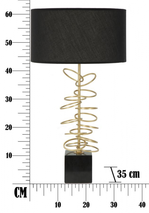 Lampa de masa GLAM RINGS (cm) Ø 35X62 [7]
