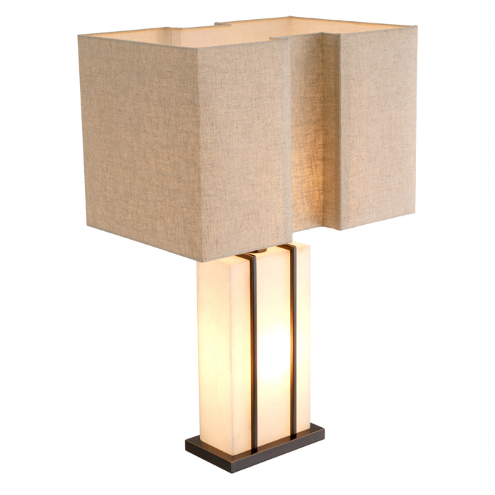 Lampă de masă, Graham, finisaj bronz, abajur inclus, Dims: W. 24 | max W. 51 | H. 81  (CM) [4]