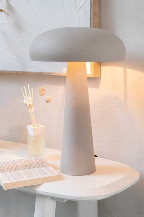 Lampa de masa, gri, metal [1]