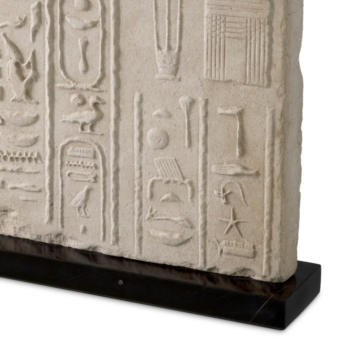 Lampă de masă, Hathor finisaj gresie, abajur inclus, Dims: W. 29 | max W. 50 | H. 78  (CM) [6]