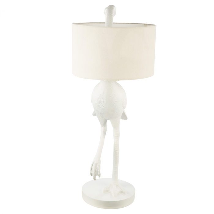 Lampă de masă, Heron, Rășină sintetică, alb, PU 1, H 76 cm, D 31 cm [3]