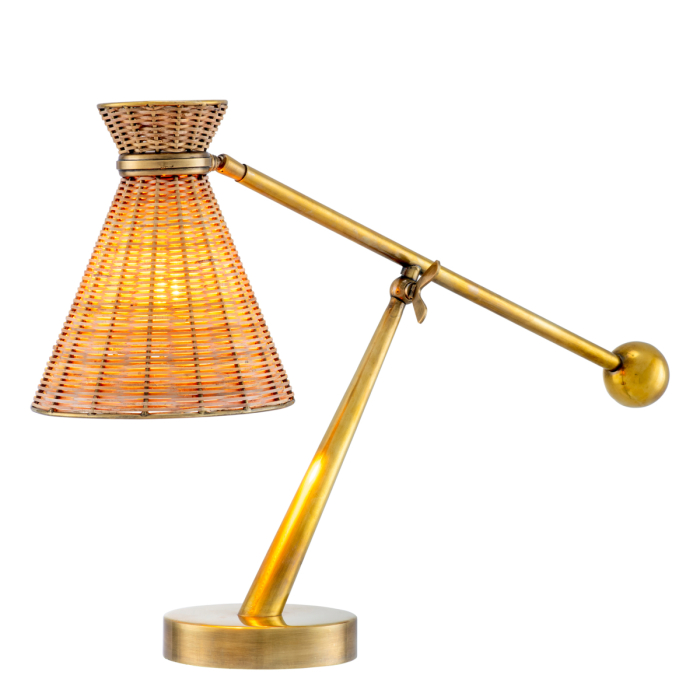 Lampa de masa Kon Tiki ratan |W. 20 | D. 57 | max D. 67.5 | H. 59 | max H. 61.5 cm [3]