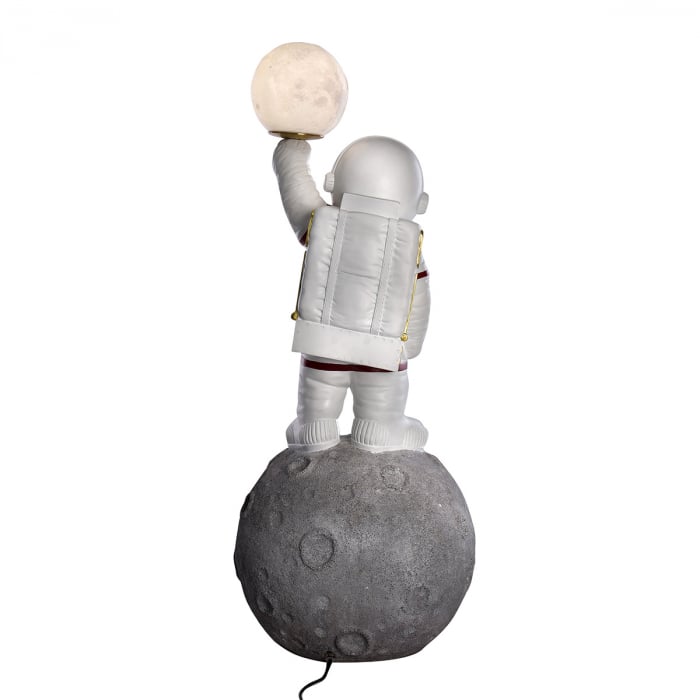 Lampa de masa (LED), Astronaut, Apollo 11, Polyresin, negru, gri, PU 1, L. 33,5 cm, L. 30,5 cm, H. 93 cm [3]