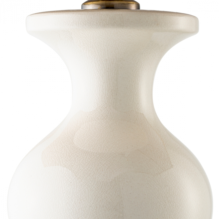 Lampă de masă, Mabel din ceramică albă trosită, abajur inclus, Dims: W. 20 | max W. 40.5 | H. 116.5  (CM) [7]