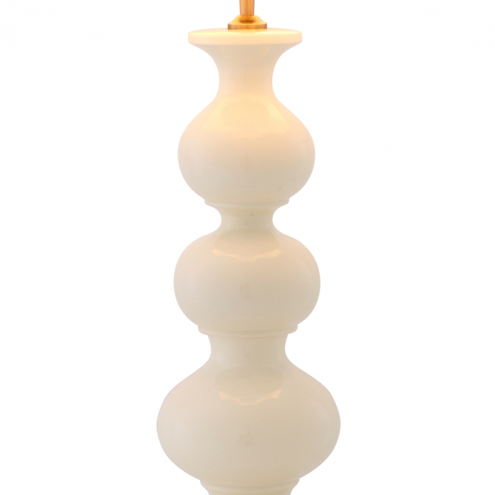 Lampă de masă, Mabel din ceramică albă trosită, abajur inclus, Dims: W. 20 | max W. 40.5 | H. 116.5  (CM) [6]