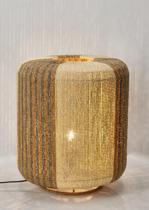 Lampa de masa Mali Bej Gri Maro, 34 Cm [3]