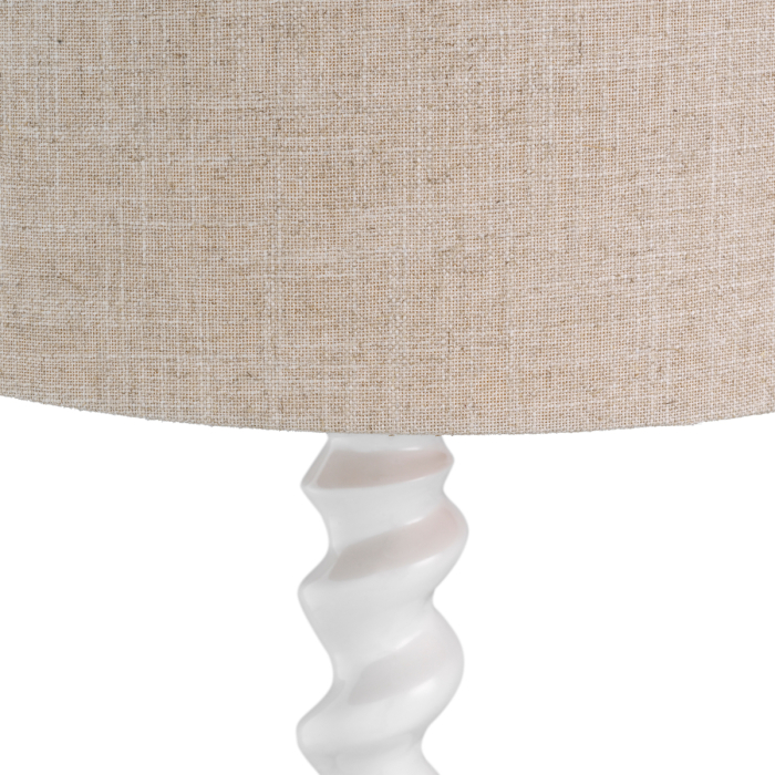 Lampa de masa Massimo finisaj alb pian cu abajur [4]