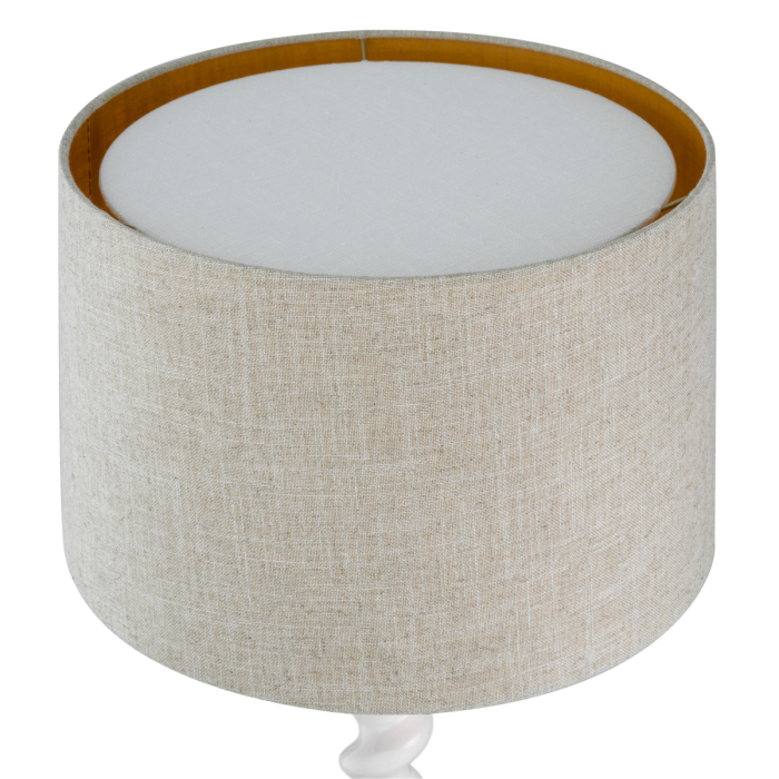 Lampa de masa Massimo finisaj alb pian cu abajur [3]