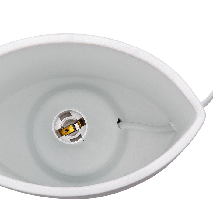 Lampa de masa, ovala, "Wild Flowers", Motiv floral, Portelan, alb, L. 10 cm, l. 17 cm, H. 20 cm [3]