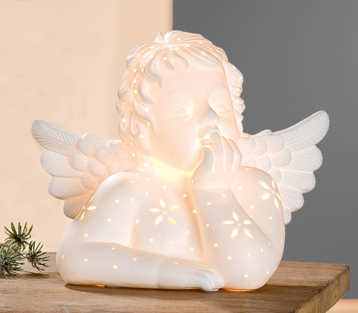 Lampa de masa, „Raffael”, Portelan, alb, PU 1, L. 25 cm, l. 13 cm, H 23,5 cm [2]
