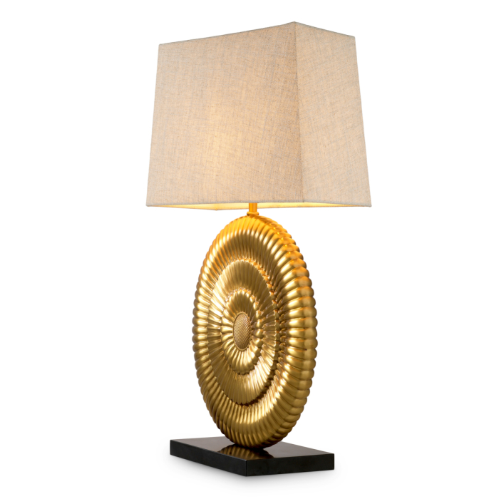 Lampa de masa Ramble cu finisaj auriu antic, Abajurul este inclus |W. 34.5 | max W. 40 | H. 67 cm  [3]