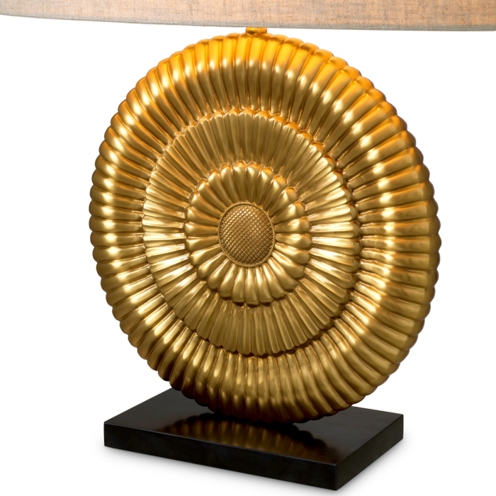 Lampa de masa Ramble cu finisaj auriu antic, Abajurul este inclus |W. 34.5 | max W. 40 | H. 67 cm  [5]