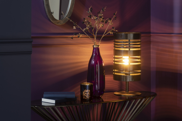 Lampă de masă, Ring, Metal/ Gri [1]