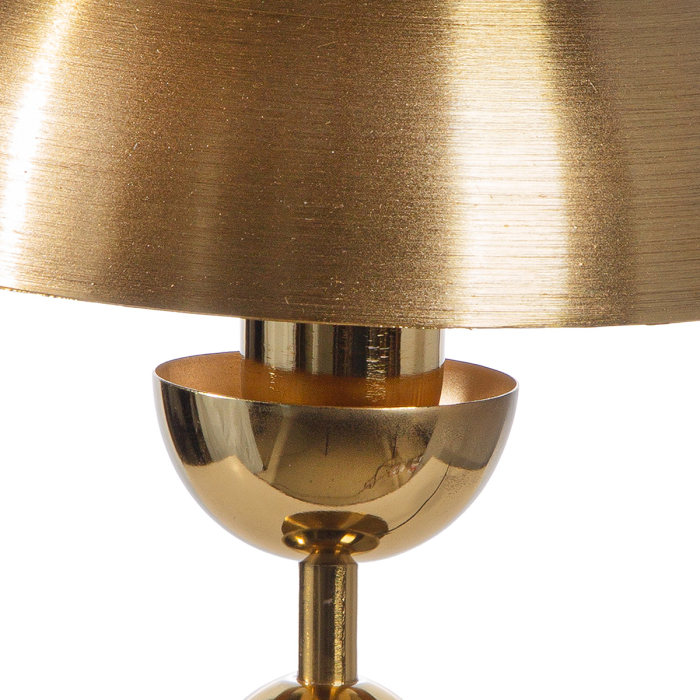 Lampa de masa, Sfera, "Metallique", Fier, auriu, PU 1, H 34 cm, A. 20,5 cm [3]