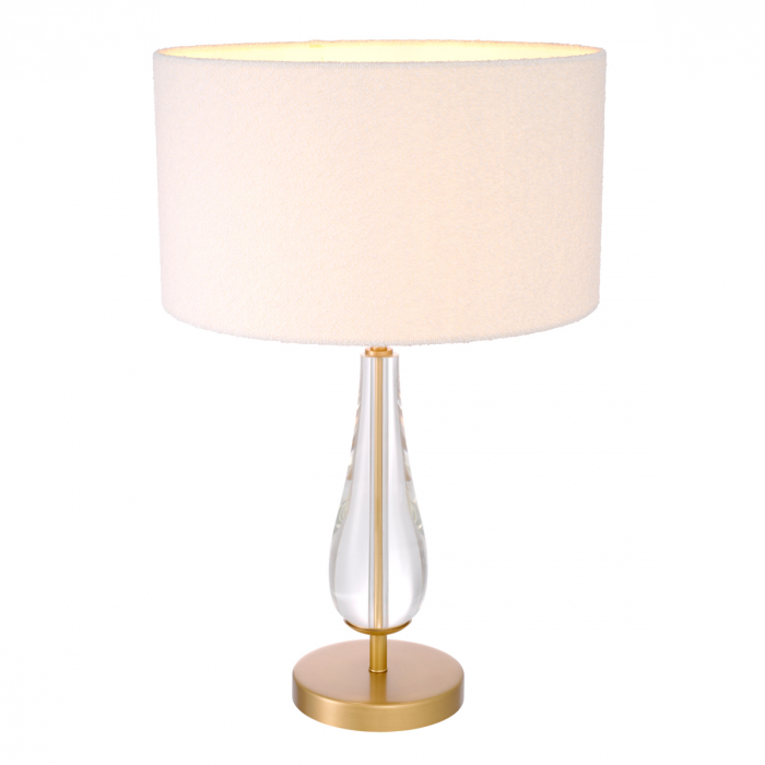 Lampă de masă, Stilla, finisaj din alamă cu aspect vintage, abajur inclus, Dims: W. 19 | max W. 45 | H. 70.5  (CM) [4]