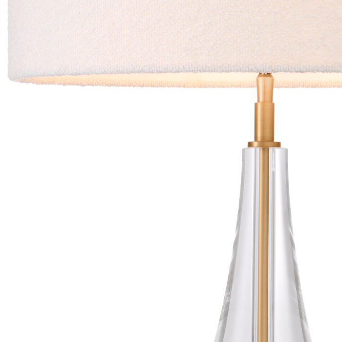 Lampă de masă, Stilla, finisaj din alamă cu aspect vintage, abajur inclus, Dims: W. 19 | max W. 45 | H. 70.5  (CM) [5]
