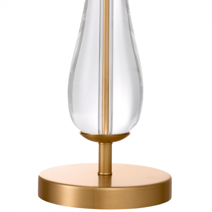 Lampă de masă, Stilla, finisaj din alamă cu aspect vintage, abajur inclus, Dims: W. 19 | max W. 45 | H. 70.5  (CM) [6]