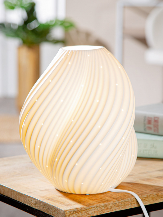 Lampă de masă, Swing, Porțelan, alb, PU 1, H. 23 cm, D. 20 cm [5]