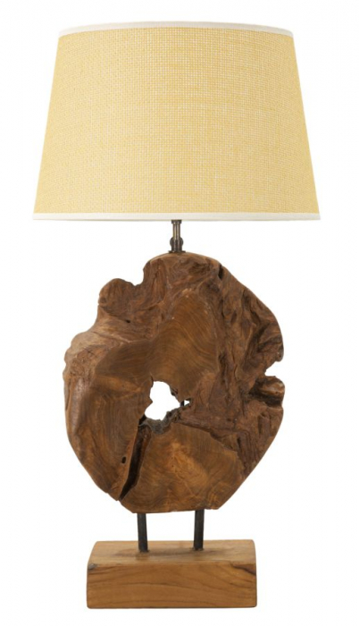 Lampă de masă, tec, KEPALA ø 35x69 cm [2]